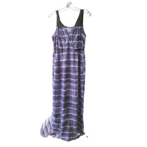Simply Vera Vera Wang Sundress Tie Dye Blue  Large